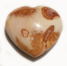 Load image into Gallery viewer, Mookaite heart  1-1/3 inch little pocket-sized puffy heart for artistic success, poise, confidence
