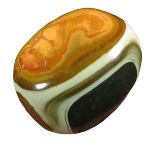 Polychrome Jasper polished palm stone - Aligns You with Your Path and Destiny.  Also releases vertigo.