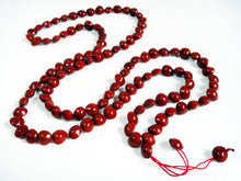 Load image into Gallery viewer, Red Heart Seed Bead Mala - Red Sandalwood