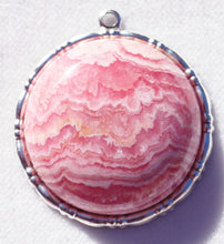 Load image into Gallery viewer, Rhodochrosite Round Pendant, Rhodocrosite for Emotional Balance