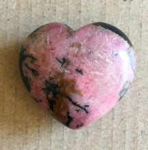Load image into Gallery viewer, Rhodonite Puffy Heart 31mm