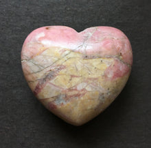 Load image into Gallery viewer, Rhodonite Puffy Heart 45.5mm wide