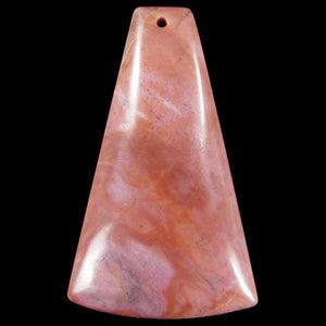 Rhodonite Bead 2-1/8" Long Bell-Shape