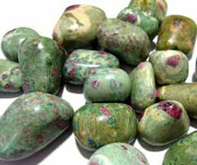 Load image into Gallery viewer, Ruby Fuchsite tumbled pocket stone 1/2 oz