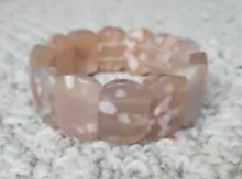 Load image into Gallery viewer, Cherry Blossom Agate Bracelet Exceptional Quality