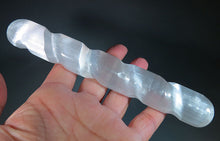Load image into Gallery viewer, Selenite Crystal Spiral Massage Wand