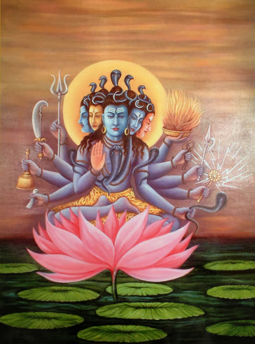 Shiva with Ten Arms Art Print