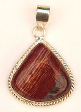 Load image into Gallery viewer, Red Snakeskin Jasper Pendant