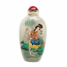 Load image into Gallery viewer, Heian Woman Glass Snuff Bottle Ornament