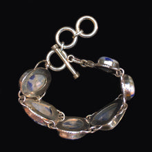 Load image into Gallery viewer, Blue Sodalite Link Bracelet Adjustable from 6 to 7.5 inches