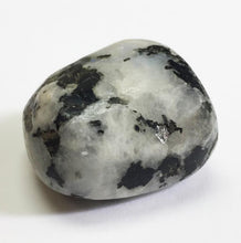 Load image into Gallery viewer, Rainbow Moonstone with Black Tourmaline in tumbled half pound lot