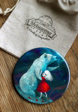 Load image into Gallery viewer, Star Bear Pocket Mirror 3 inches big, but very lightweight!