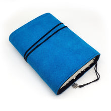Load image into Gallery viewer, Suede Journal in Marine Blue of Climbing Vine