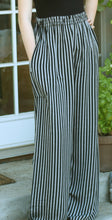 Load image into Gallery viewer, Tienda Ho Black and Gray Stripe Cotton Rayon Moroccan Pants