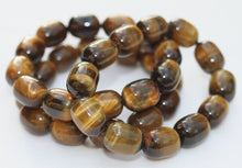 Load image into Gallery viewer, Tigers Eye Bracelet Oval Bubble Bead Stretch Bracelet