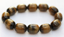 Load image into Gallery viewer, Tigers Eye Bracelet Oval Bubble Bead Stretch Bracelet