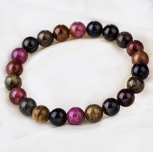 Load image into Gallery viewer, Watermelon Tourmaline Bracelet 8.5mm beads