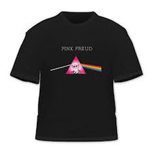 Load image into Gallery viewer, Pink Freud Black Cotton Tee Shirt in Extra, Extra Large