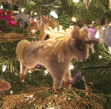 Load image into Gallery viewer, Unicorn Ornament with Jute String