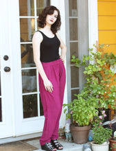 Load image into Gallery viewer, Tienda Ho Fuchsia Cotton Rayon Moroccan Harem Pants