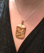 Load image into Gallery viewer, Scenic African Queen Picture Jasper Pendant with Brass Art Deco Bail