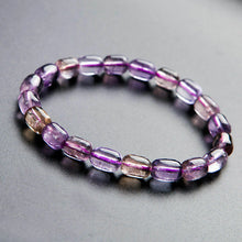 Load image into Gallery viewer, Ametrine Crystal beaded stretch bracelet 7.5 inch