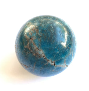 Blue Apatite Sphere 2 Inch diameter