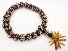 Load image into Gallery viewer, Batik Bone Om Mala Bracelet in size Medium