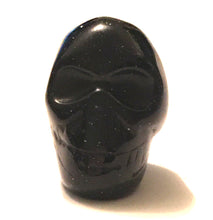 Load image into Gallery viewer, Snowflake Obsidian Skull Bead - very tiny traces of snowflakes