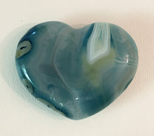 Load image into Gallery viewer, Blue Agate Puffy Heart No. 21