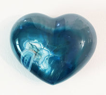 Load image into Gallery viewer, Blue Agate Puffy Heart No. 7