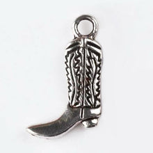 Load image into Gallery viewer, Cowboy Boot Silver Plated Pewter Charm