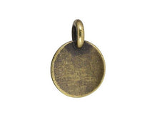 Load image into Gallery viewer, Eye of Horus Charm in Antique Brass Plated Pewter by TierraCast