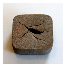 Load image into Gallery viewer, Japanese Square Vase in Bronze Pebble Finish
