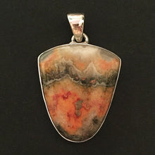 Load image into Gallery viewer, Bumblebee Jasper Pendant in Sterling Silver Shield Shape