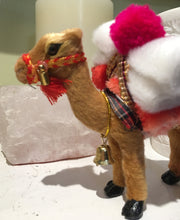 Load image into Gallery viewer, Camel Figurine Ornament with Faux Fur and Rich Detail - Retired Design