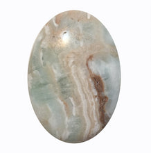 Load image into Gallery viewer, Caribbean Blue Calcite Palm Stone 3.6 oz