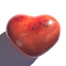 Load image into Gallery viewer, Carnelian Puffy Heart 2.62 inches wide