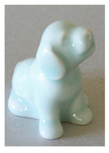 Load image into Gallery viewer, Year of the Dog Figurine Celadon Glazed Porcelain