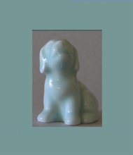 Load image into Gallery viewer, Year of the Dog Figurine Celadon Glazed Porcelain