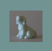 Load image into Gallery viewer, Year of the Dog Figurine Celadon Glazed Porcelain