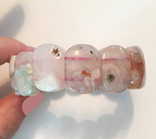 Load image into Gallery viewer, Cherry Blossom Agate Bracelet in size medium