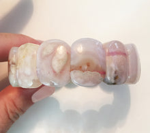 Load image into Gallery viewer, Cherry Blossom Agate Bracelet in size medium