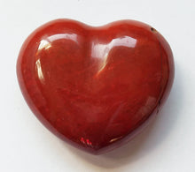 Load image into Gallery viewer, Red Jasper Heart - mini puffy Chestnut Jasper heart