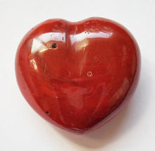 Load image into Gallery viewer, Red Jasper Heart - mini puffy Chestnut Jasper heart