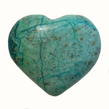 Load image into Gallery viewer, Chrysocolla Puffy Heart - Help from Fairy Kingdom