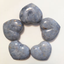 Load image into Gallery viewer, Dumortierite Puffy Heart for Longevity