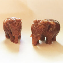 Load image into Gallery viewer, Elephant Soapstone Bead in Reddish Brown - One Elephant Bead