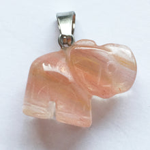 Load image into Gallery viewer, Gemstone Elephant Charm or Pendant