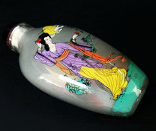Load image into Gallery viewer, Heian Woman with Incense Snuff Bottle Glass Ornament